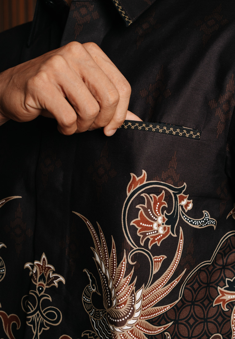 Hadinata Embroidery Batik Kemeja Pendek Gaundra Garlina-4